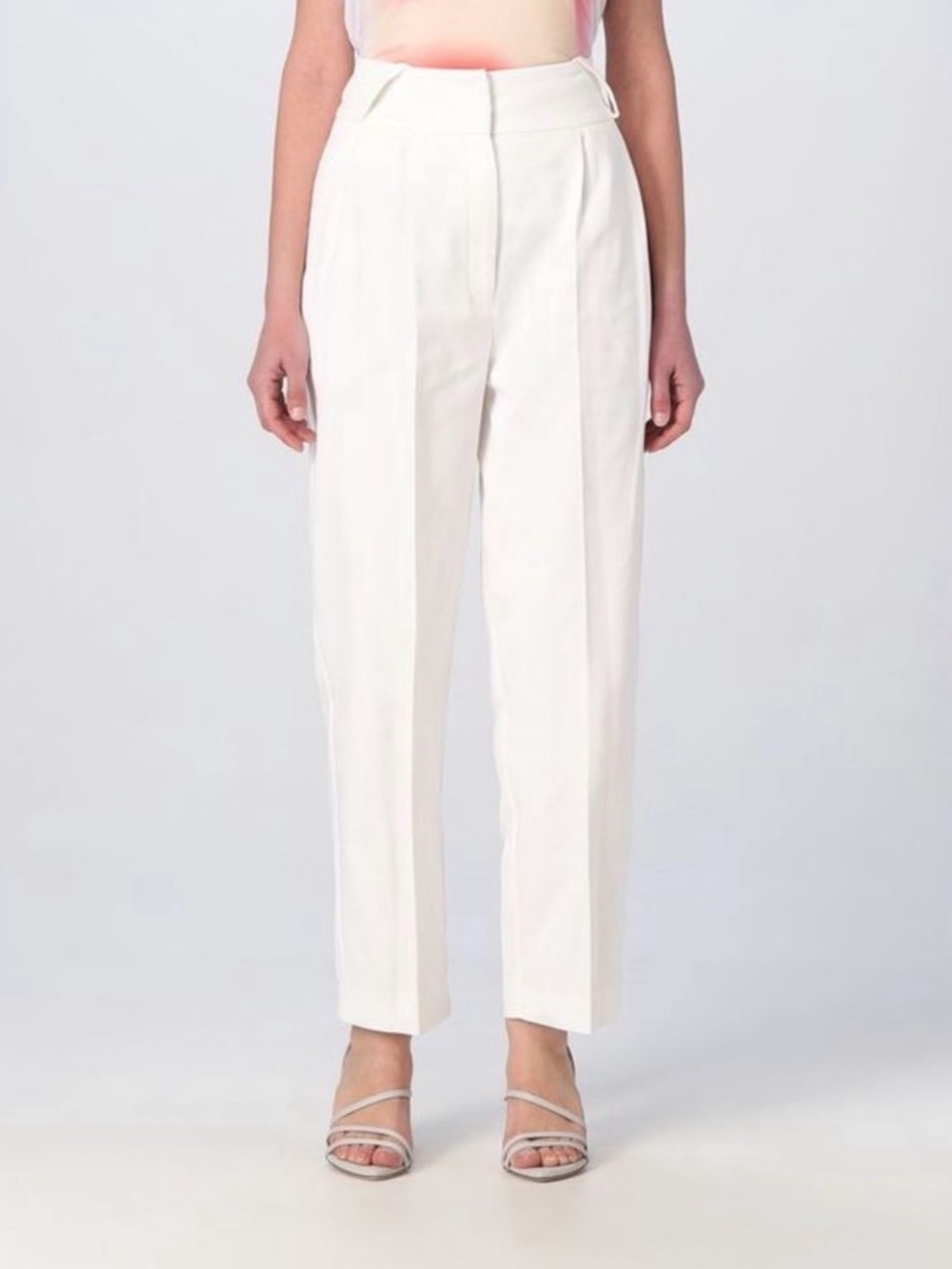IRO Tailored High-Waist White Trousers 36